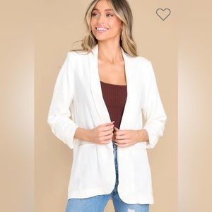 IT'S MY CALL OFF WHITE BLAZER